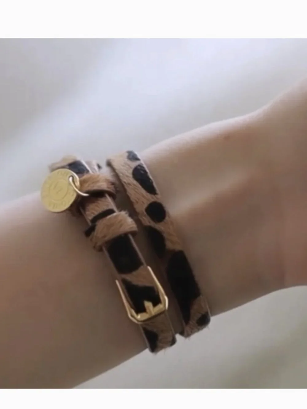 Victoria Emerson Leopard Print Wrap Bracelet